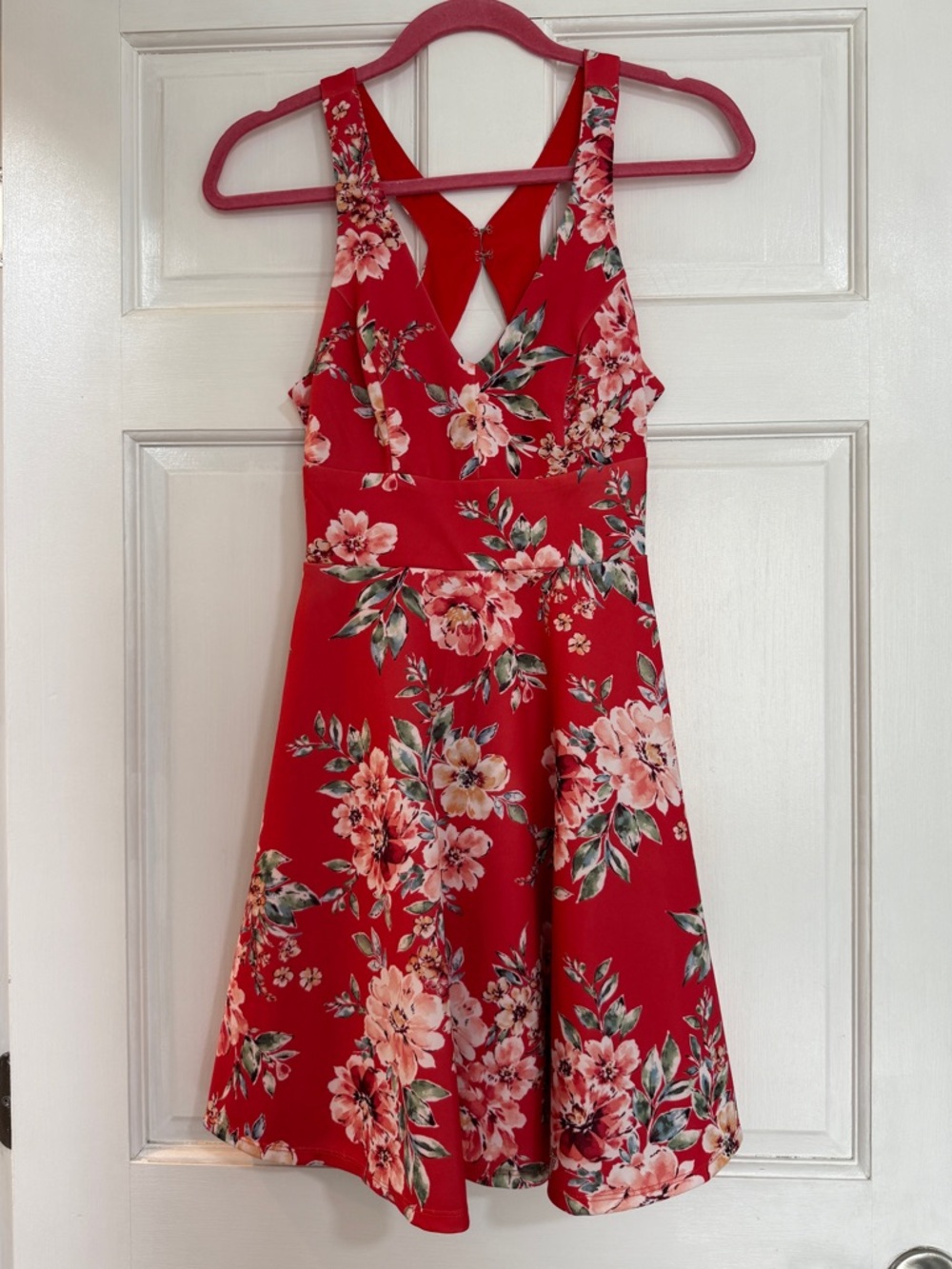 City Triangles Light Pink Floral Dress